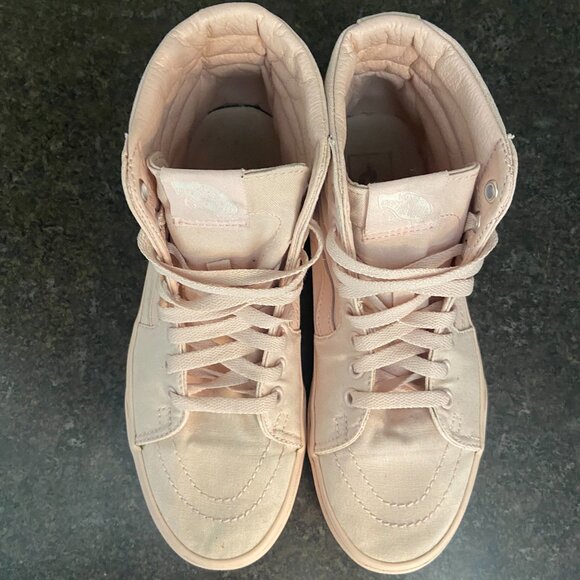 Vans Sk8 Hi Mono Canvas 'Peach Blush' - Size 8 - Picture 7 of 9